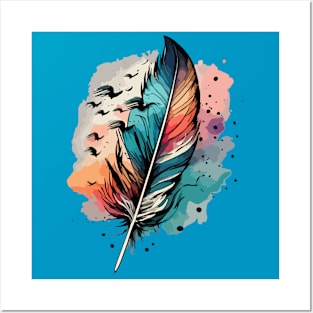 Bird Feathers Posters and Art